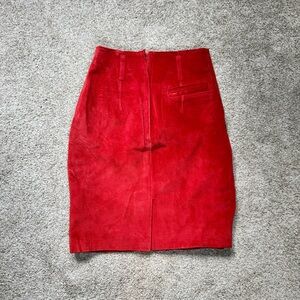 Express Red Knee-Length Pencil Skirt for Cocktail